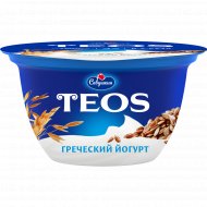 Йогурт греческий «Teos» злаки с клетчаткой льна, 2%, 140 г.
