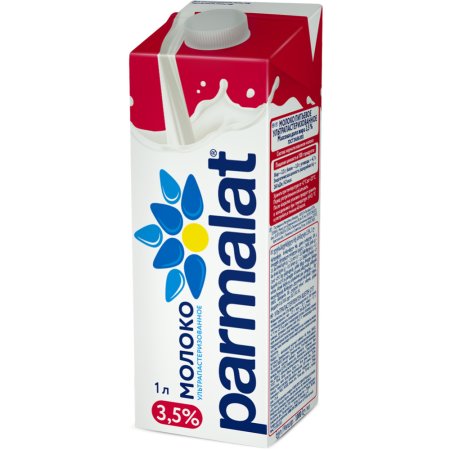 Молоко питьевое «Parmalat» ультрапастеризованное, 3.5%, 1 л.