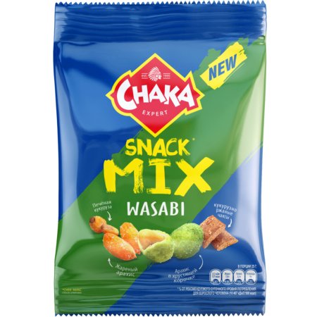 Смесь обжаренная «Chaka» со вкусом васаби, 50 г