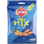 Коктейль орехи «Chaka» соленый с добавлением чипсов, 70 г