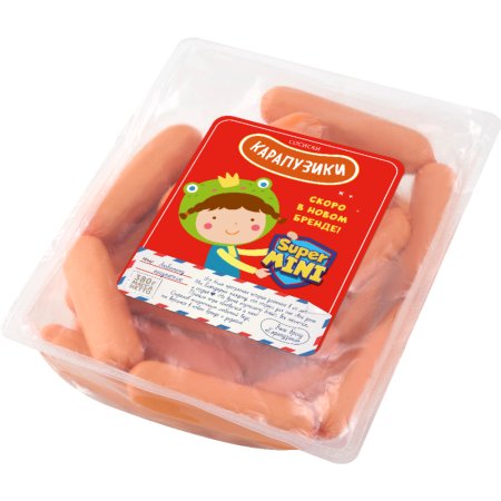 Сосиски «Карапузики» из мяса птицы, высший сорт, 380 г