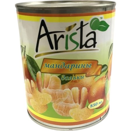 Мандарины консервированные «Arista» дольки, 850 мл