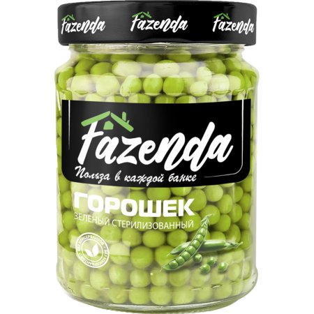 Горошек зел.«FAZENDA» (высш.сорт) 450 г