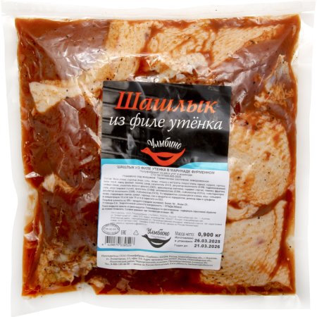 Шашлык «Улыбино» из утенка, замороженный, 0.9 кг