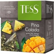 Чай зелёный «Tess» Pina Colada манго и ананас, 20 пакетиков.