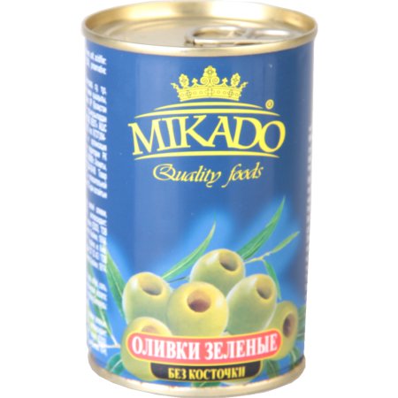 Оливки зеленые «Mikado» без косточки, 300 г.