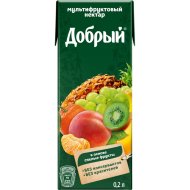 Нектар «Добрый» мультифруктовый, с провитамином А, 200 мл