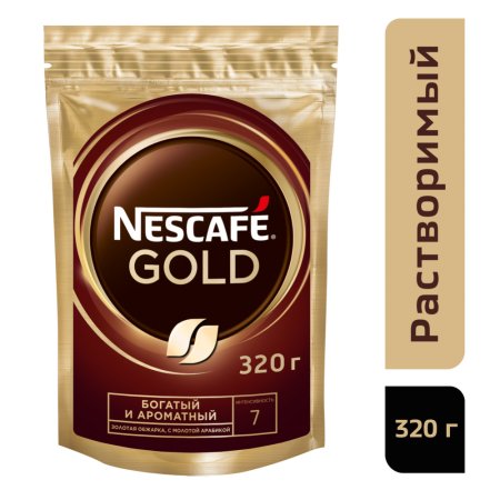 Кофе растворимый «Nescafe Gold» с добавлением жареного молотого, 320 г