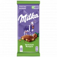 Шоколад мол«MILKA»(цельный фундук)85г