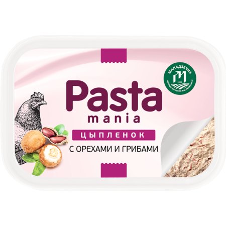 Изделие «Pastamania» цыпленок с орехами и грибами, 150 г