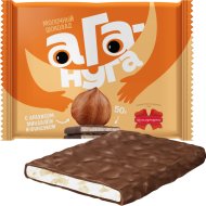 Шоколад «Ага-нуга» с арахисом, миндалем и фундуком, 50 г