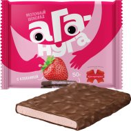 Шоколад «Ага-нуга» с клубникой, 50 г