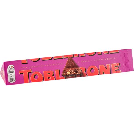 Шоколад «Toblerone» молочный с изюмом, орехами и медовой нугой, 100 г.