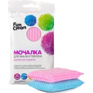 Мочалки для эмали и тефлона «Fun Clean» плетеные, 2 шт