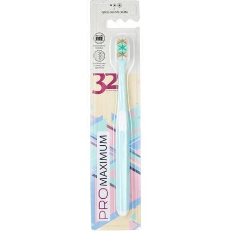 Щётка зубная «32 Жемчужины» pro maximum, средняя, K689