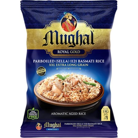 Рис басмати «Mughal» royal gold sella, пропаренный, 1 кг