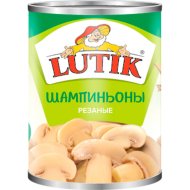 Грибы консервированные «Lutik» шампиньоны, резанные, 425 мл