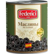 Маслины «Federici» резаные, 3100 мл