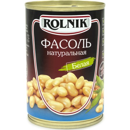 Фасоль белая «ROLNIK»(ж/б)410г