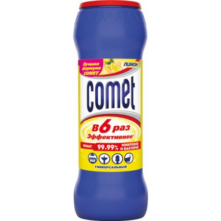 Порошок чистящий «Comet» лимон с хлоринолом, 475 г.