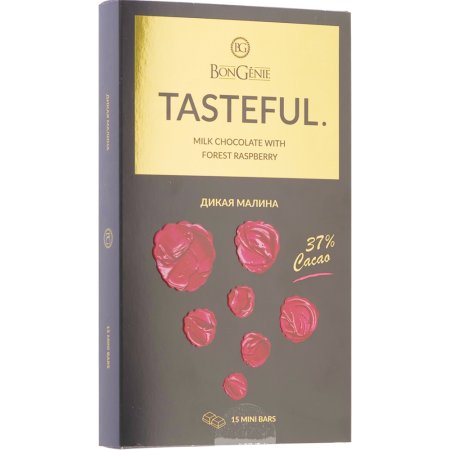 Шоколад«TASTEFUL»(молочный, малина)90г