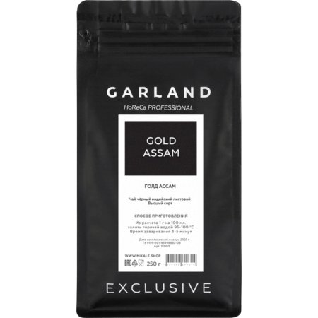 Чай черный «Garland» gold assam, листовой, 250 г