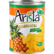 Ананасы «Arista» кусочки, 565 г