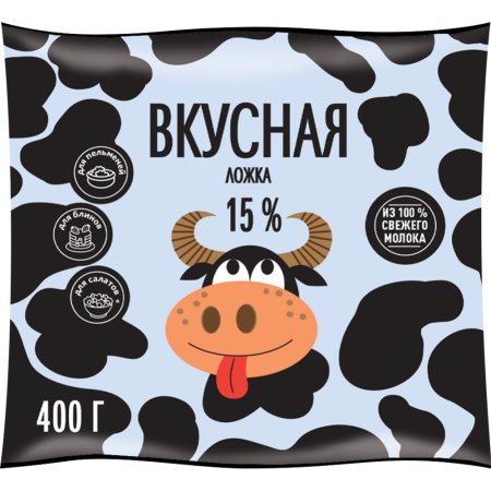 Продукт сметанный «Вкусная ложка» 15 %, 400 г