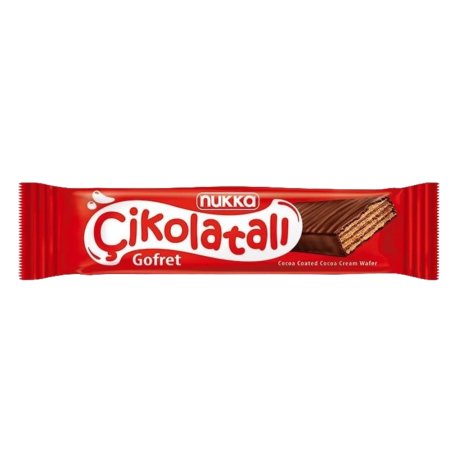 Вафли глазированные «Nukka» cikolatali, со вкусом шоколада, 30 г