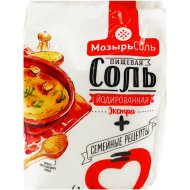 Соль пищевая «Мозырьсоль» выварочная йодированная сорт экстра, 1 кг