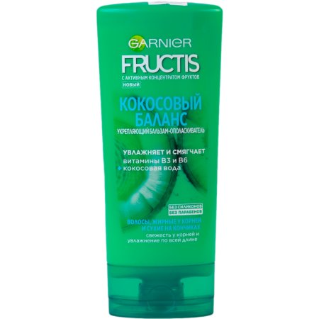 Бальзам-ополаскиватель «Fructis» кокосовый баланс, 200 мл.