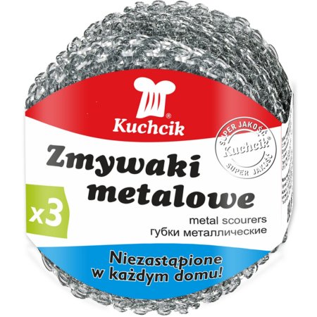 Губки для посуды металлические «Kuchcik», 3 шт