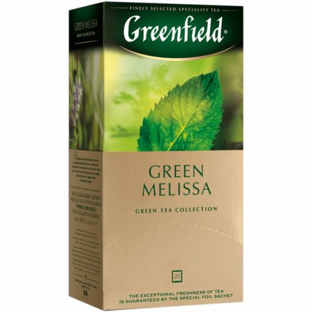 Чай зеленый «Greenfield» Green Melissa, 25 пакетиков.