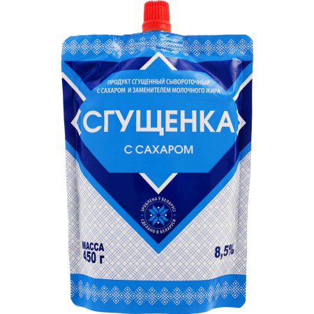 Продукт сгущенный сывороточный с сахаром, 8.5%, 450 г