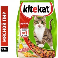 Корм для кошек «Kitekat» мясной пир, 350 г.