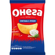 Чипсы «Онега» со вкусом сметаны с луком, 67 г