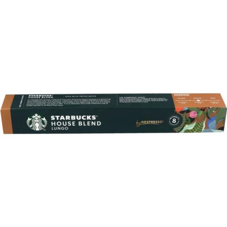 Кофе жареный молотый «Starbucks» house blend lungo, капсулы,10 шт, 57 г