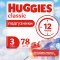 Подгузники «Huggies» Classic размер 3, 4-9 кг, 78 шт.