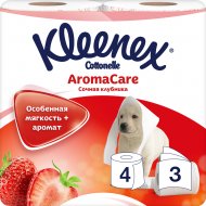 Туалетная бумага «Kleenex» Cottonelle Aroma Care, трехслойная, 4 рулона.