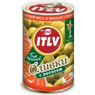 Оливки «ITLV» (зел,лосось,б/к,ж/б)314мл