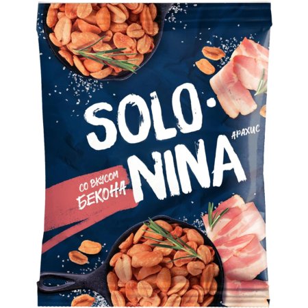 Арахис «SOLO NINA» со вкусом бекона, 130 г