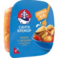 Салат из мяса мидии с овощами 150г