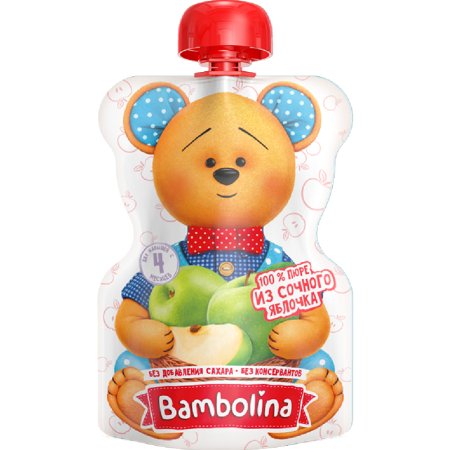 Пюре «Bambolina» яблоко, 90 г