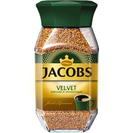 Кофе «JACOBS VELVET» (раст,суб) 190г