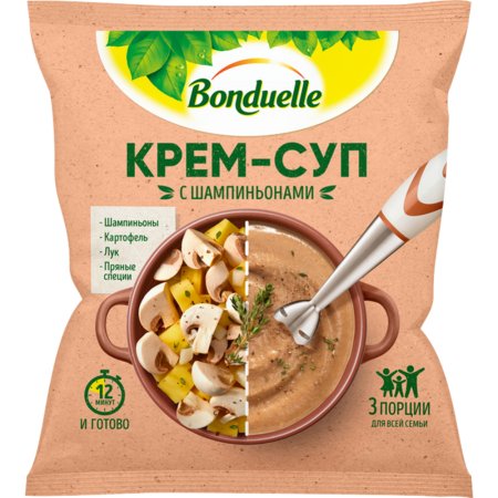 Крем-суп «Bonduelle» с шампиньонами, замороженный, 350 г