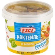 Коктейль морской с креветками «Vici» в масле, 360 г