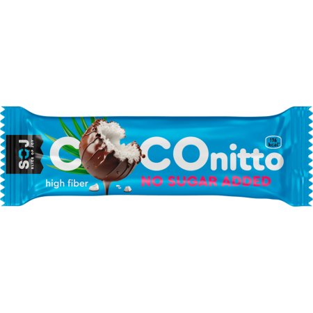 Батончик «Coconitto» кокосовый, без сахара, ванильно-сливочный вкус, 40г
