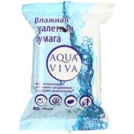 Бумага туалетная влажная «Aqua Viva» 40 л