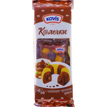 Колечки «KOVIS» (шок-ореховый крем) 240г