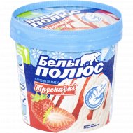 Мороженое «Белый полюс» клубника и сливки, 180 г.